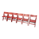 Mid-century wooden folding chair, 1960s, set of 4