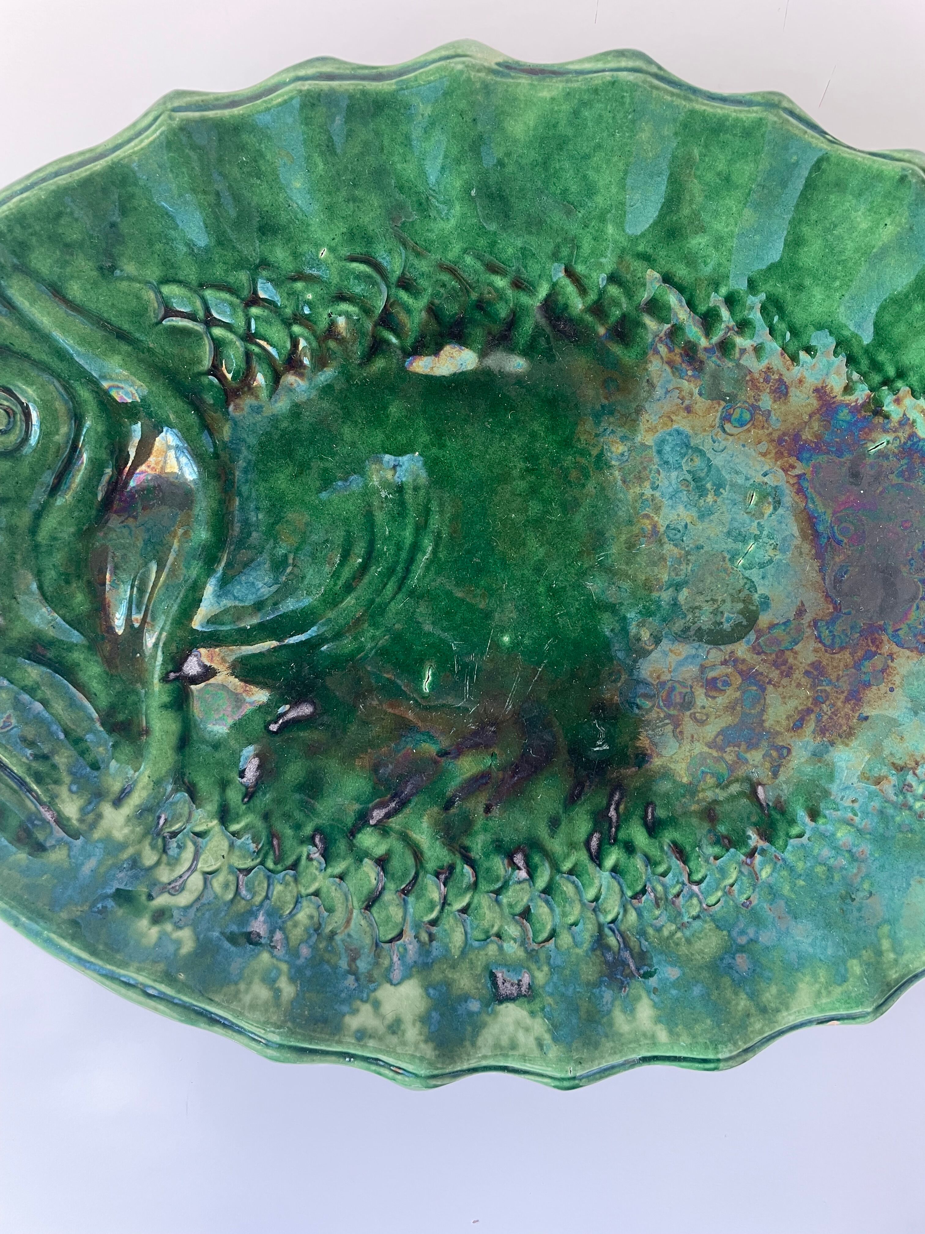 Ceramic fish dish Vallauris