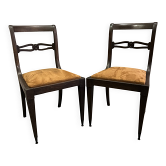 Pair of Regency style chairs from the 1940s.