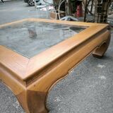 Large coffee table called Opium 1980 in teak