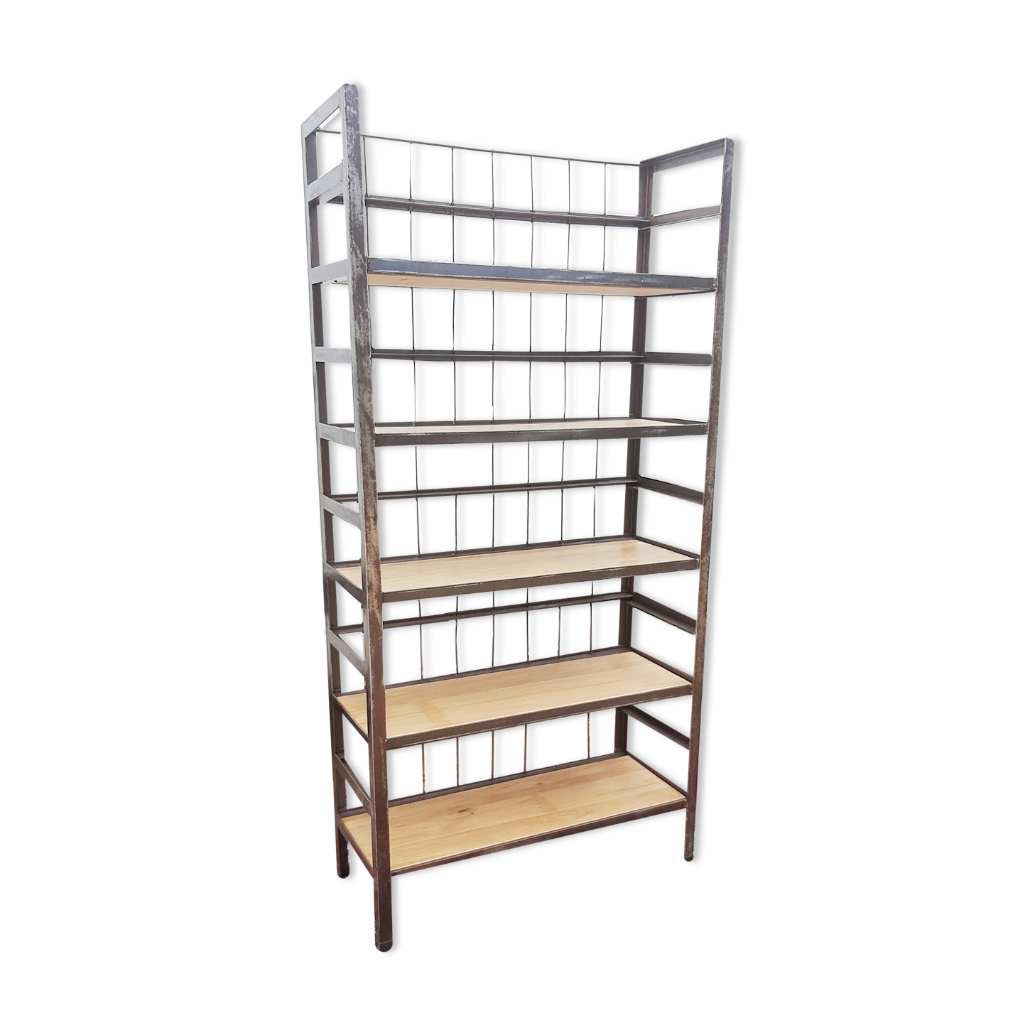 Etagère industriel acier et bois