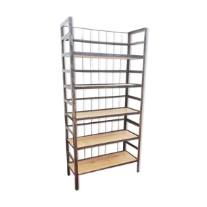 Etagère industriel acier et bois