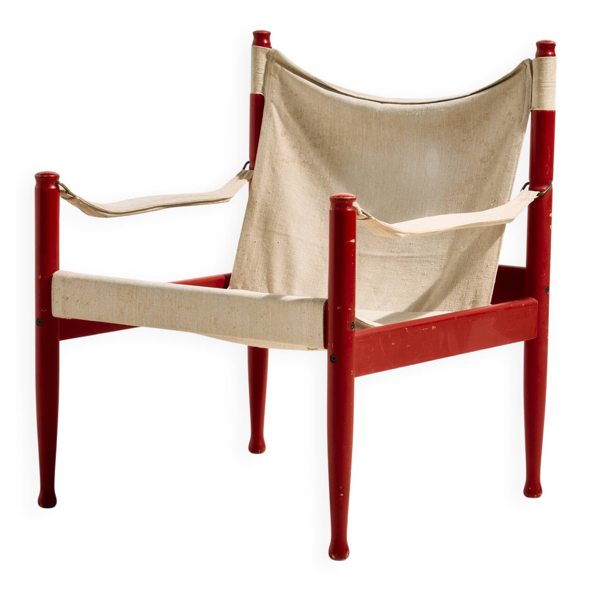 Fauteuil lounge safari modèle 30 par Erik Wørts pour Niels Eilersen
