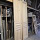 Pair of pine doors from the 19th century.