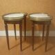 Tables basses bouillotte rognon de style Louis XVI