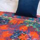 Indian Kantha Suzani embroidered in multicolour – cotton