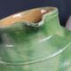 Green glazed terracotta jar