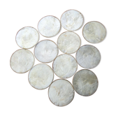 Glass underside in mother-of-pearl