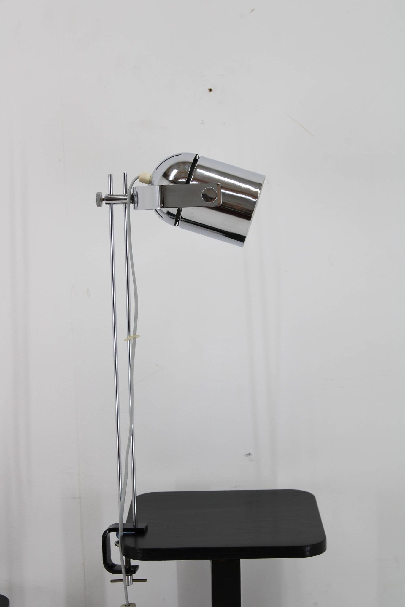 1970s Stanislav Indra Chrome Plated Table Lamp, Czechoslovakia