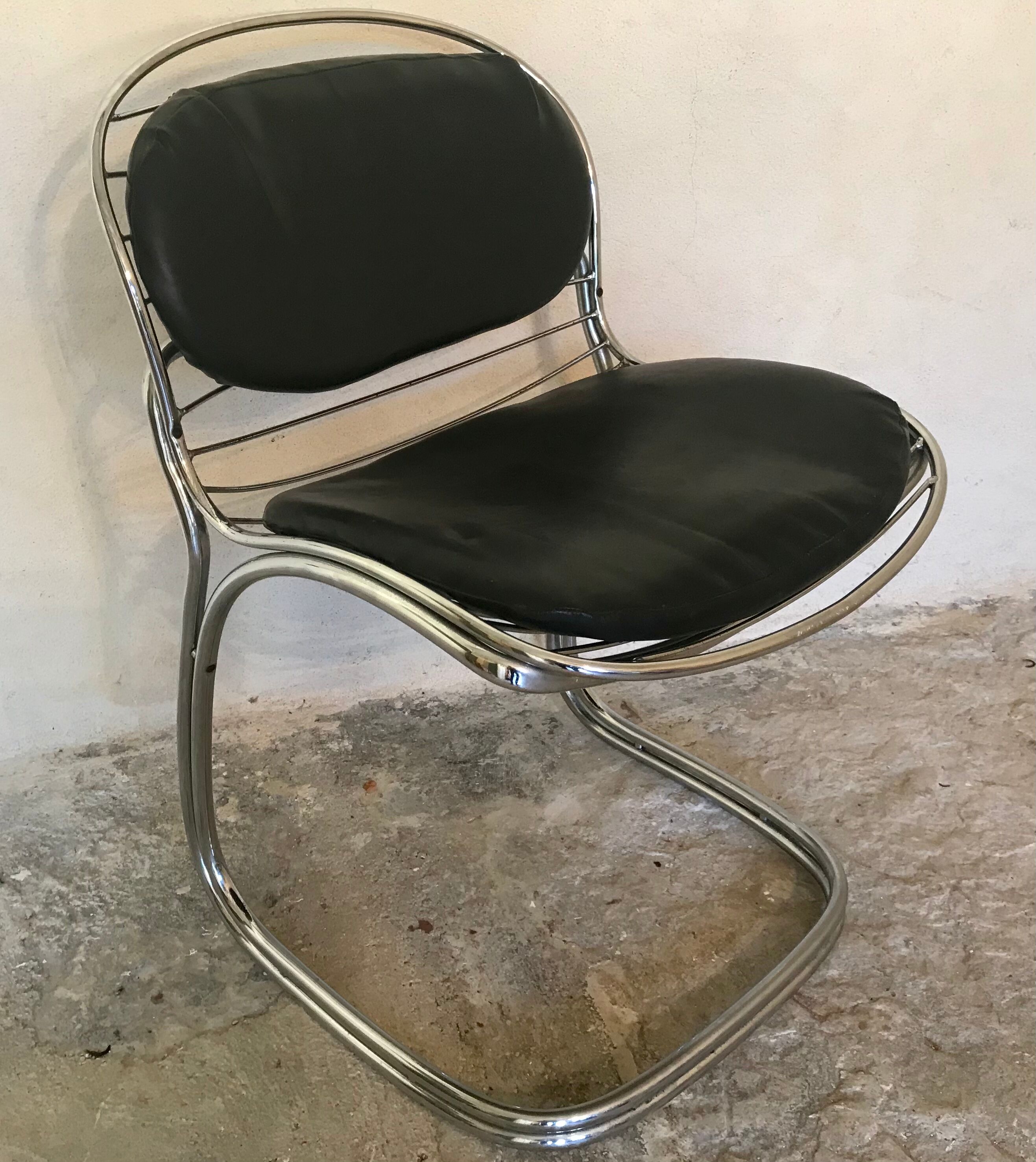 1970's chair by gastone rinaldi for rima, sabrina model, italian design