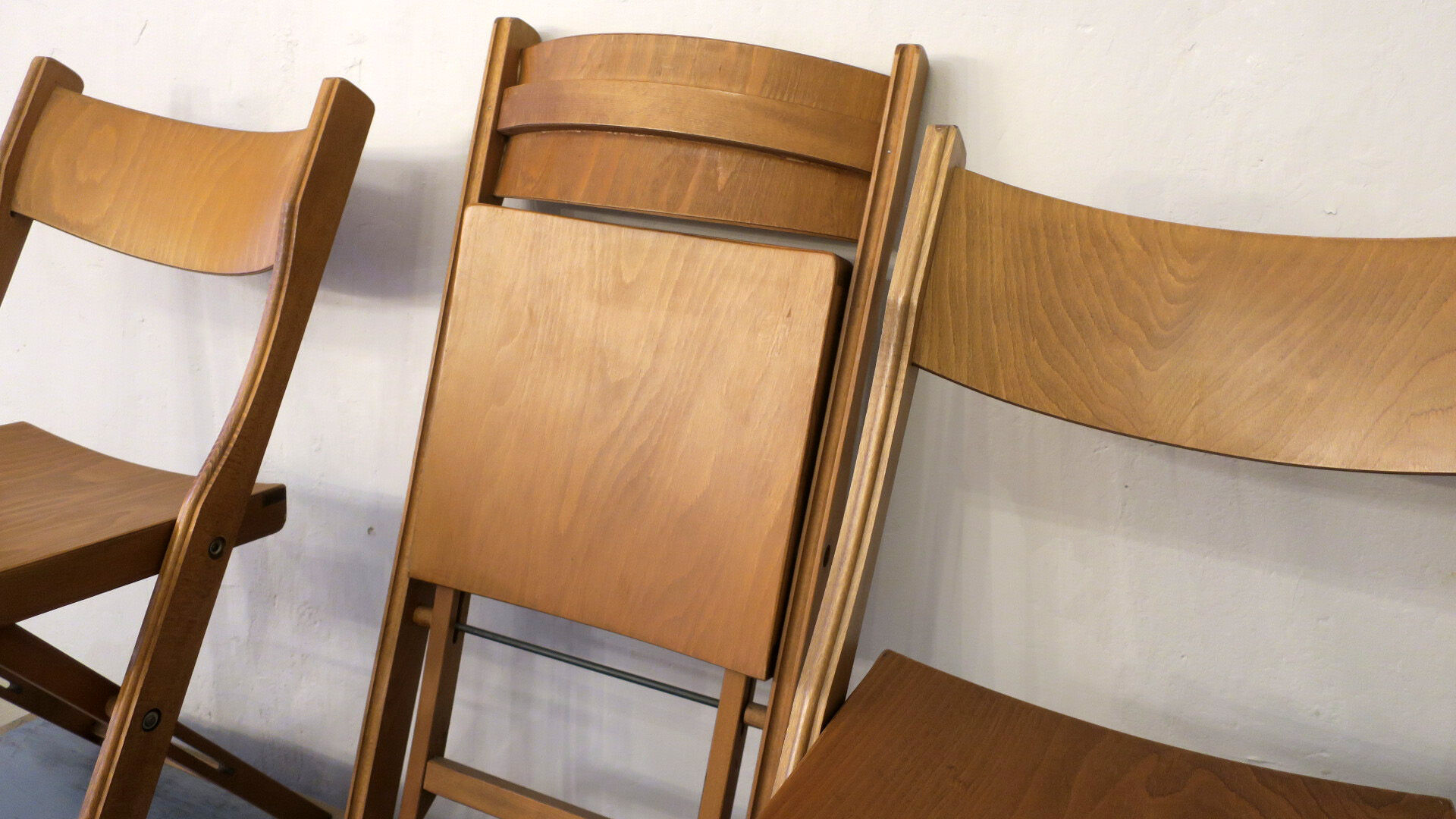 Ensemble de 4 chaises pliantes du milieu du siècle