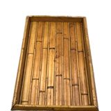 Plateau en bambou, Italie années 1970