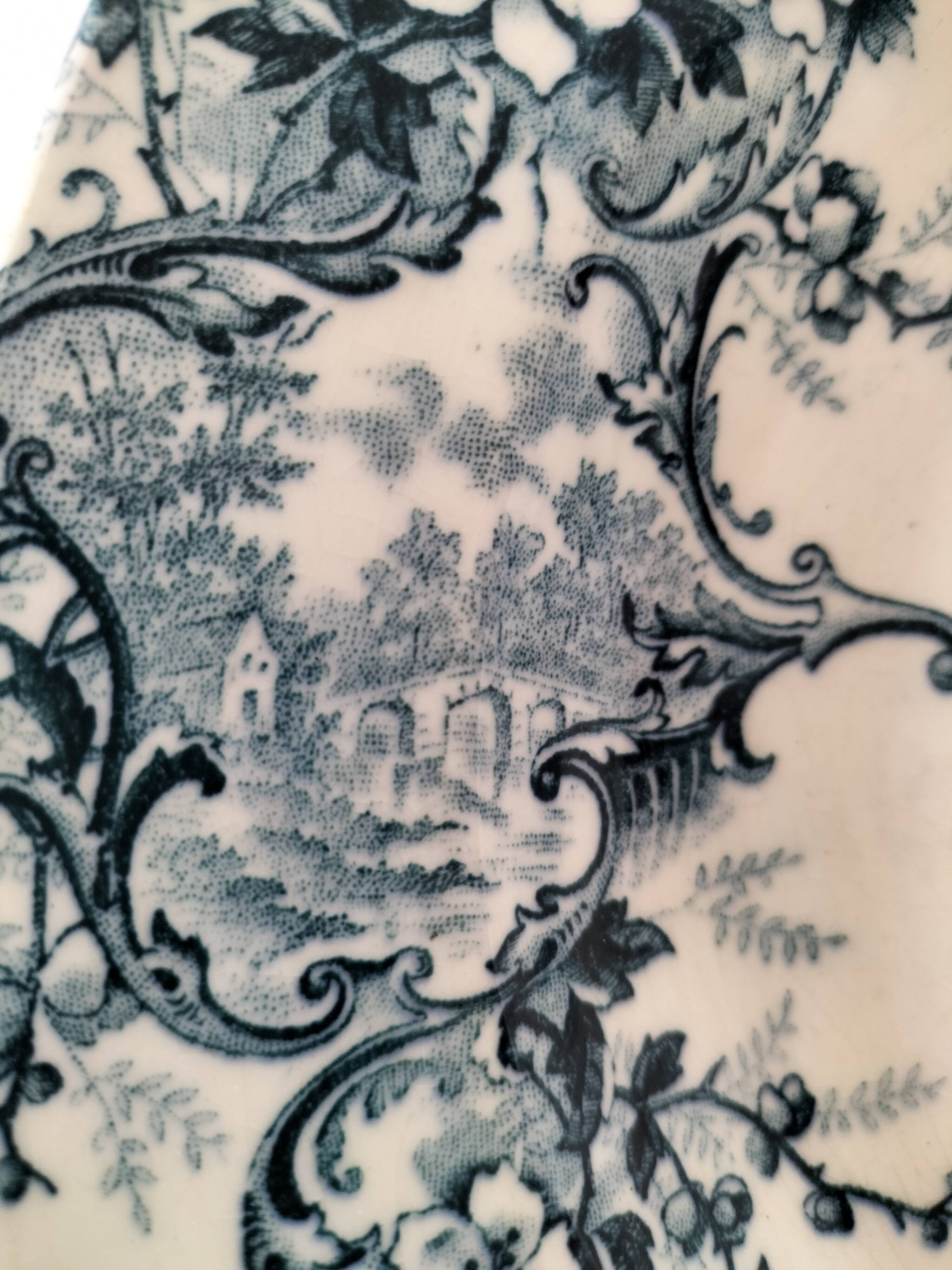 Duo d’assiettes creuses Hte Boulenger & Cie Choisy-le-Roi, circa 1885–1900.