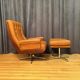 Armchair with footstool, By Ring Mebelfabrikk, Norway, 1960s