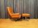 Armchair with footstool, By Ring Mebelfabrikk, Norway, 1960s