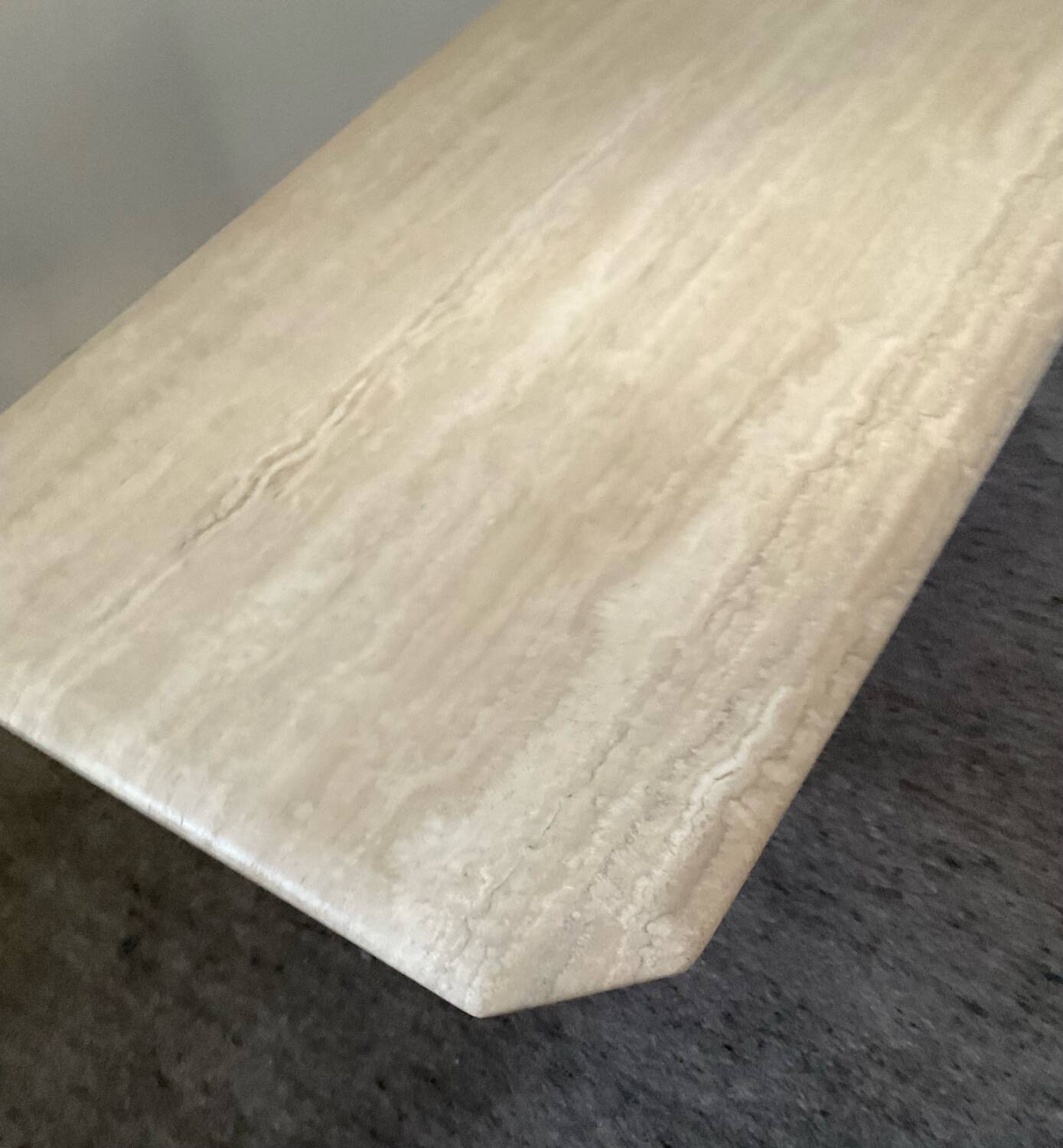 1970s travertine coffee table
