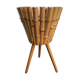 Cache jar in rattan and bamboo