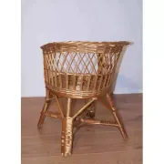 Fauteuil enfant en osier années 60