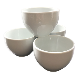 Lot 4 white porcelain bowls