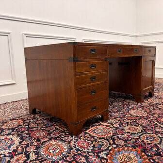 Classic English Eichholtz Campaign Desk