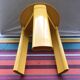 Former Gedy design Olaf von Bohr tripode yellow made in Italy vintage