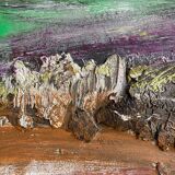 Huile abstraite sur toile de Paul Le Rabo