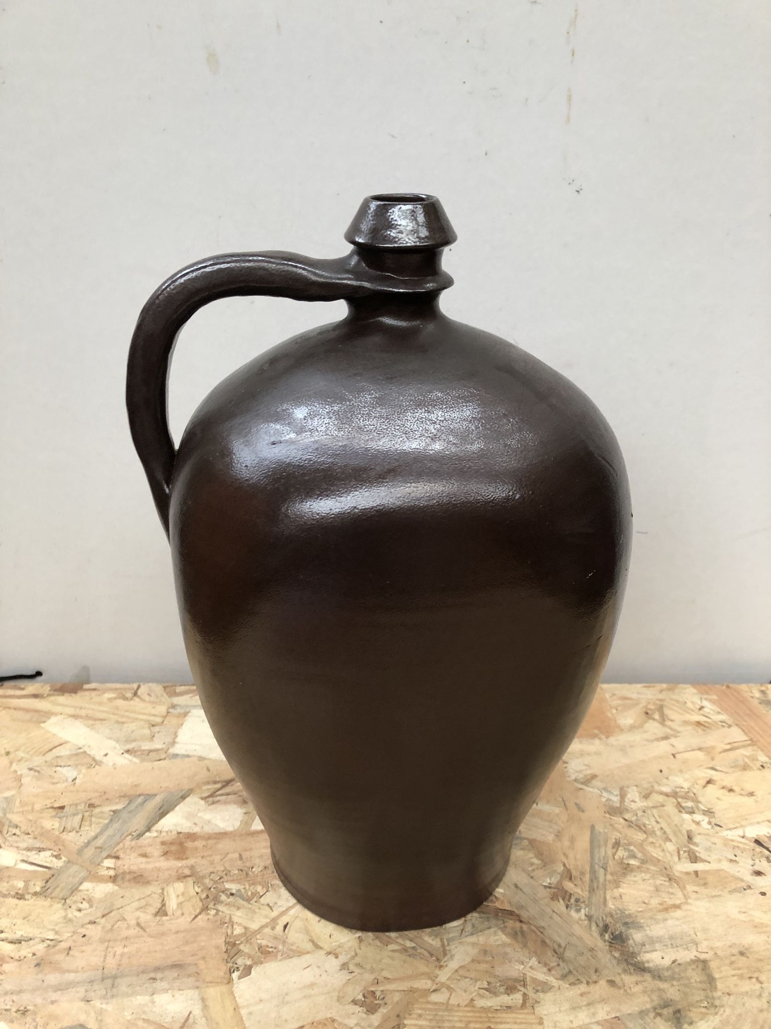 Old jar sandstone brown reserve house made in france vintage