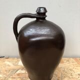 Ancienne jarre grès marron reserve maison made in france vintage
