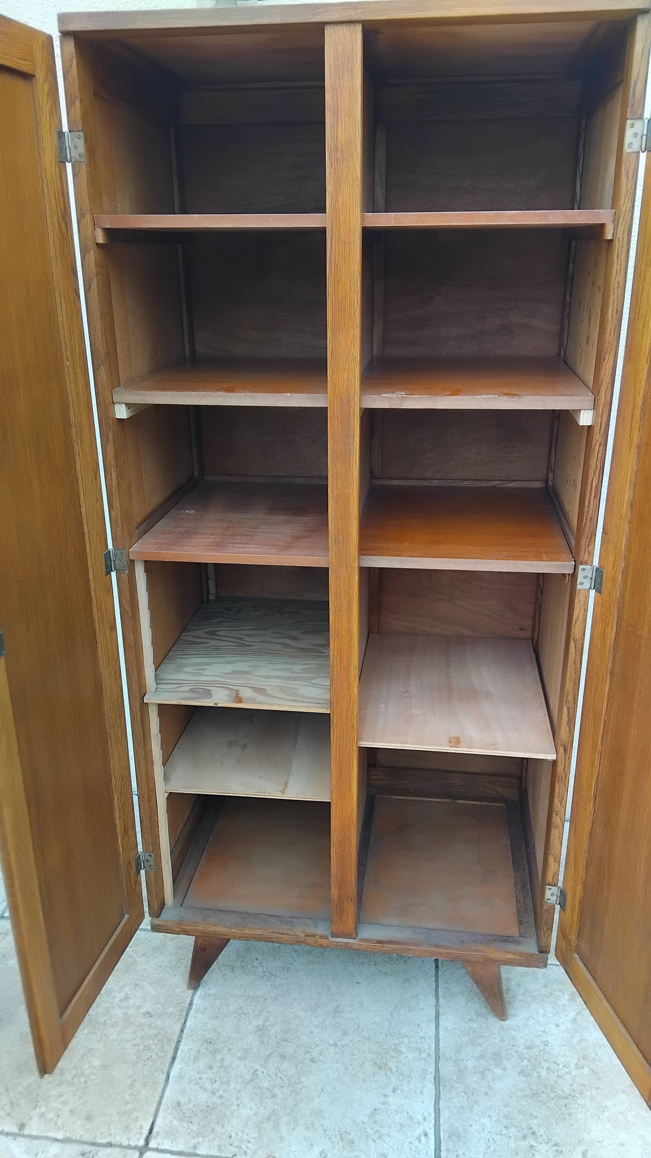 Old small double vintage wardrobe