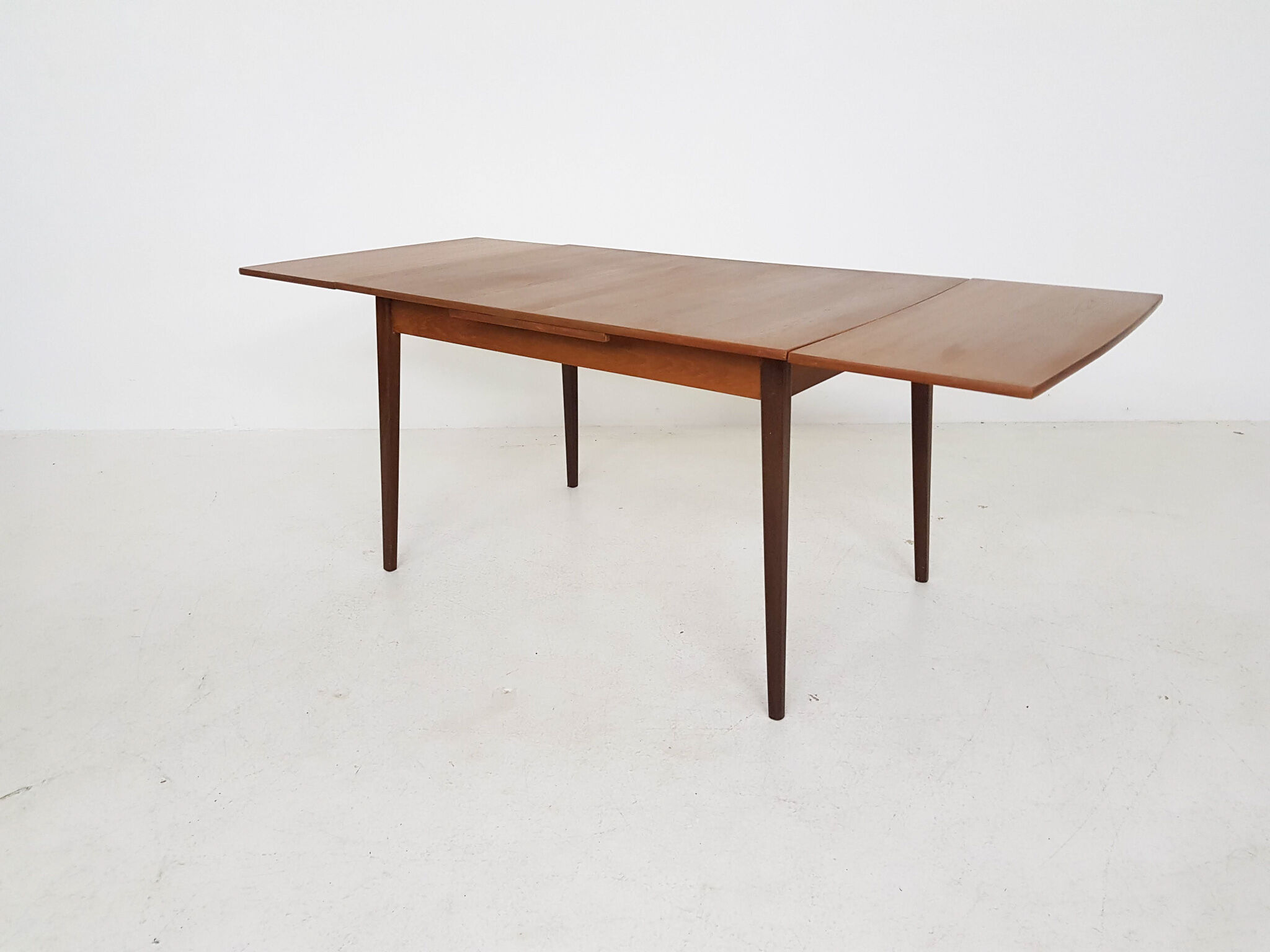 Teak extendable dining table, The Netherlands 1960