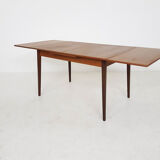 Teak extendable dining table, The Netherlands 1960