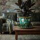 Large antique English majolica planter attributed to J. Holdcroft circa 1870-1880.