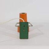 Orange and chrome wall or table spot lamp, bedside, 1960