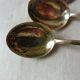 Lot of 6 old mocha spoons silver