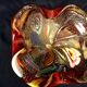 Empty pocket in Murano glass