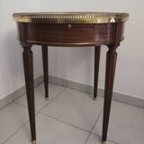 Table bouillotte en acajou