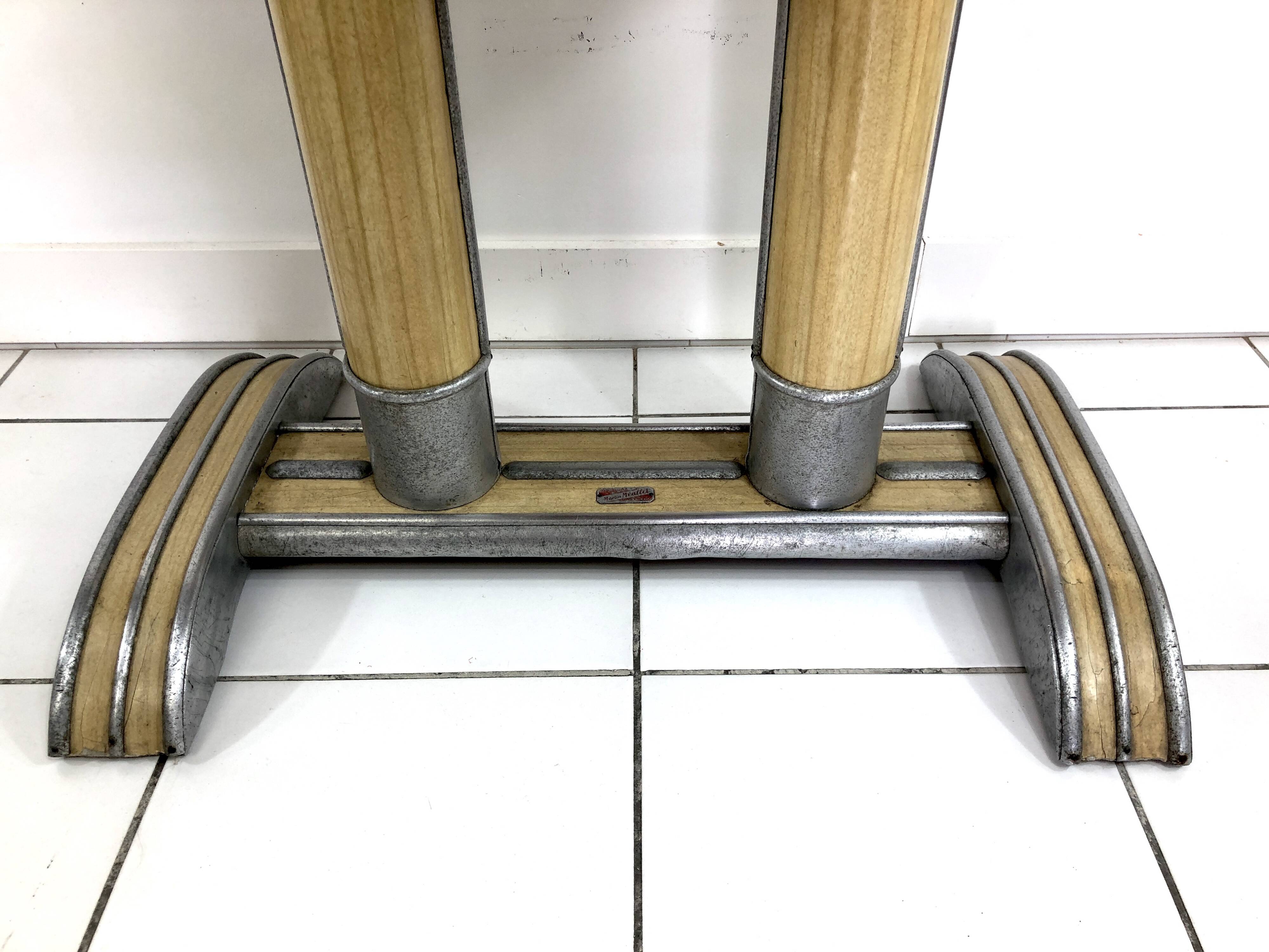 Vintage bistro table Martin Méallet – 1950s Formica