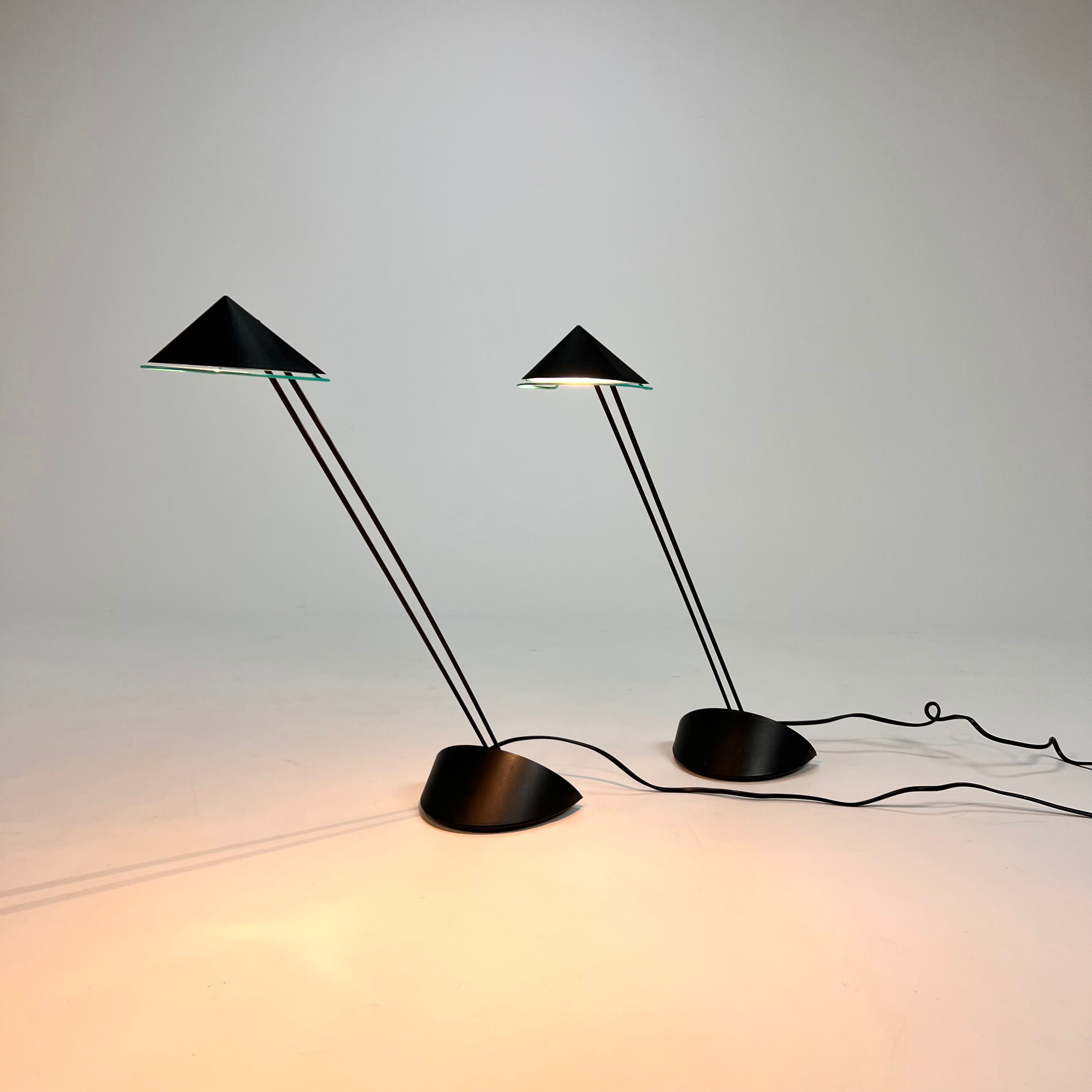 Dutch design Priola lamps by designer Ad van Berlo for Indoor Amsterdam, 1980s