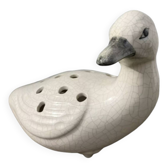Canard en céramique blanc