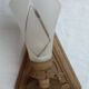 Old hand-carved wooden wall light