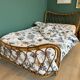 Vintage rattan bed