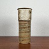 Danish studio ceramic vase from the mid-century by Svend Aage Jensen for Søholm, 1960s.