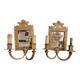 France 19th century pair of finely chiseled bronze sconces