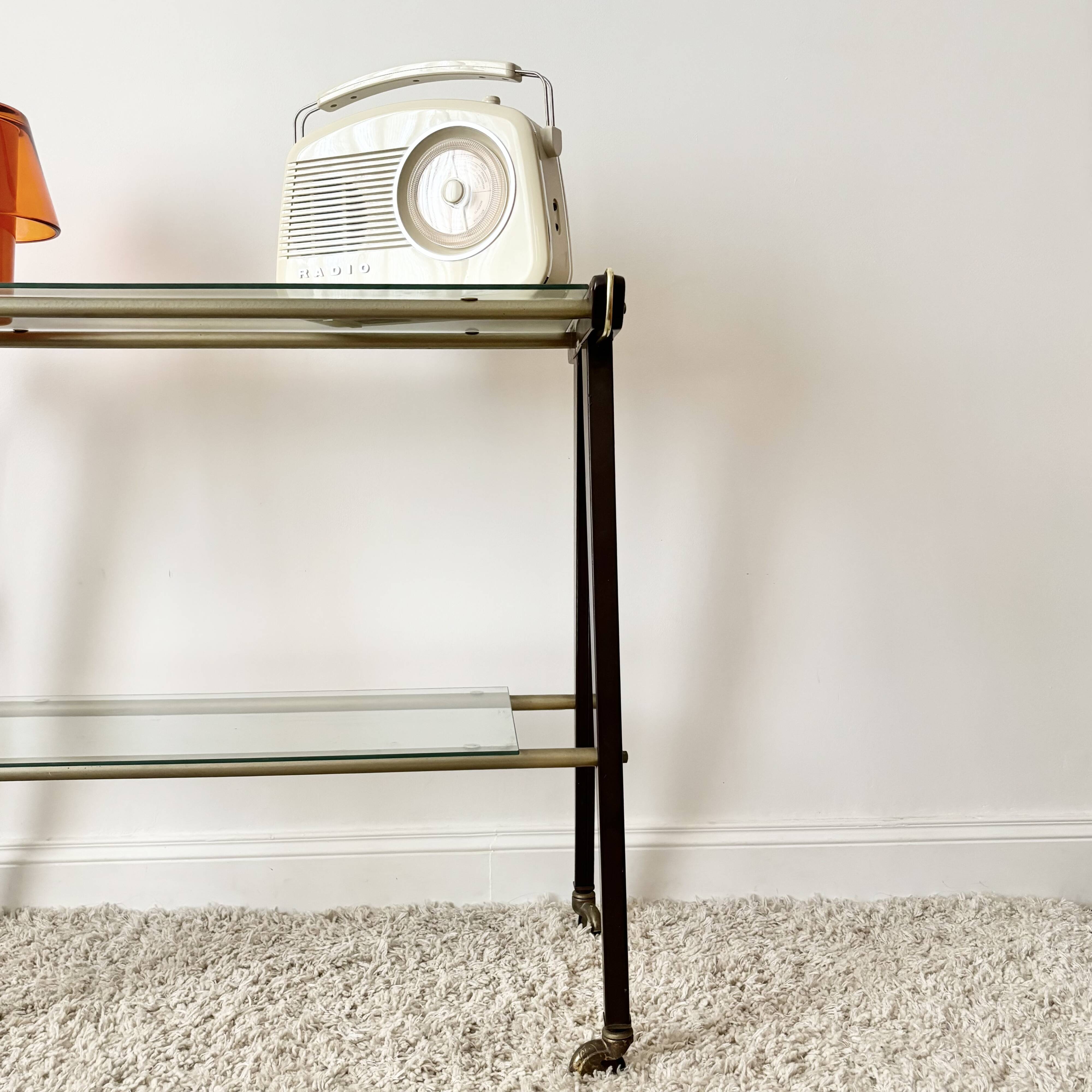 Vintage console on wheels by Rama Torino