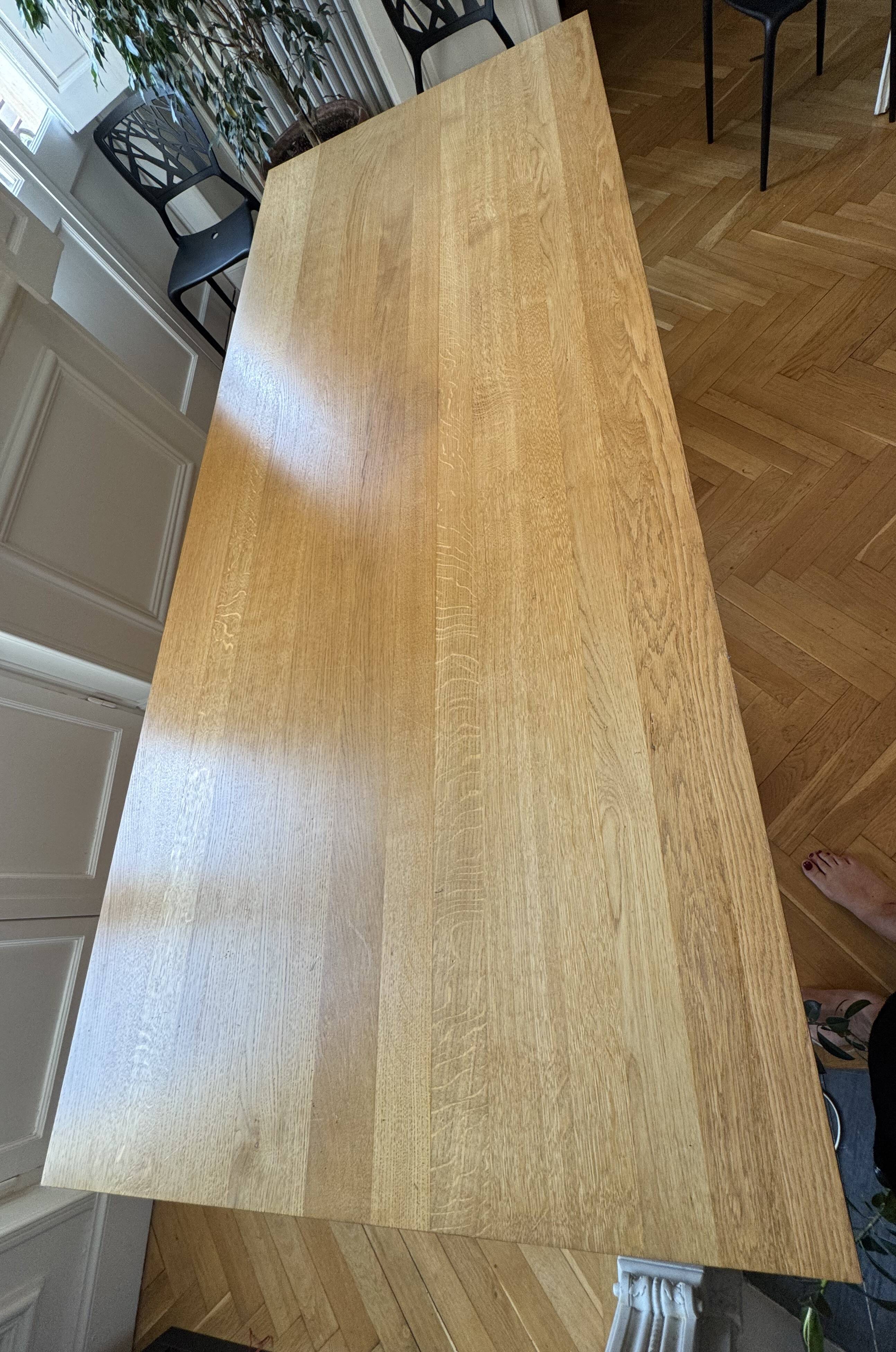 Grande table Riva 1920 en chêne massif, 240 cm