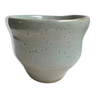 Small bowl signed in artisanal sandstone 60s