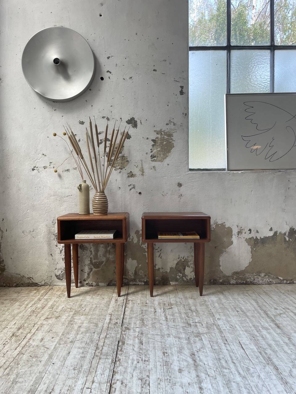 Paire de chevet scandinave en teck