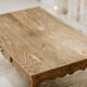 Antique oak coffee table with drawer – restored