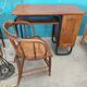 Oak school desk