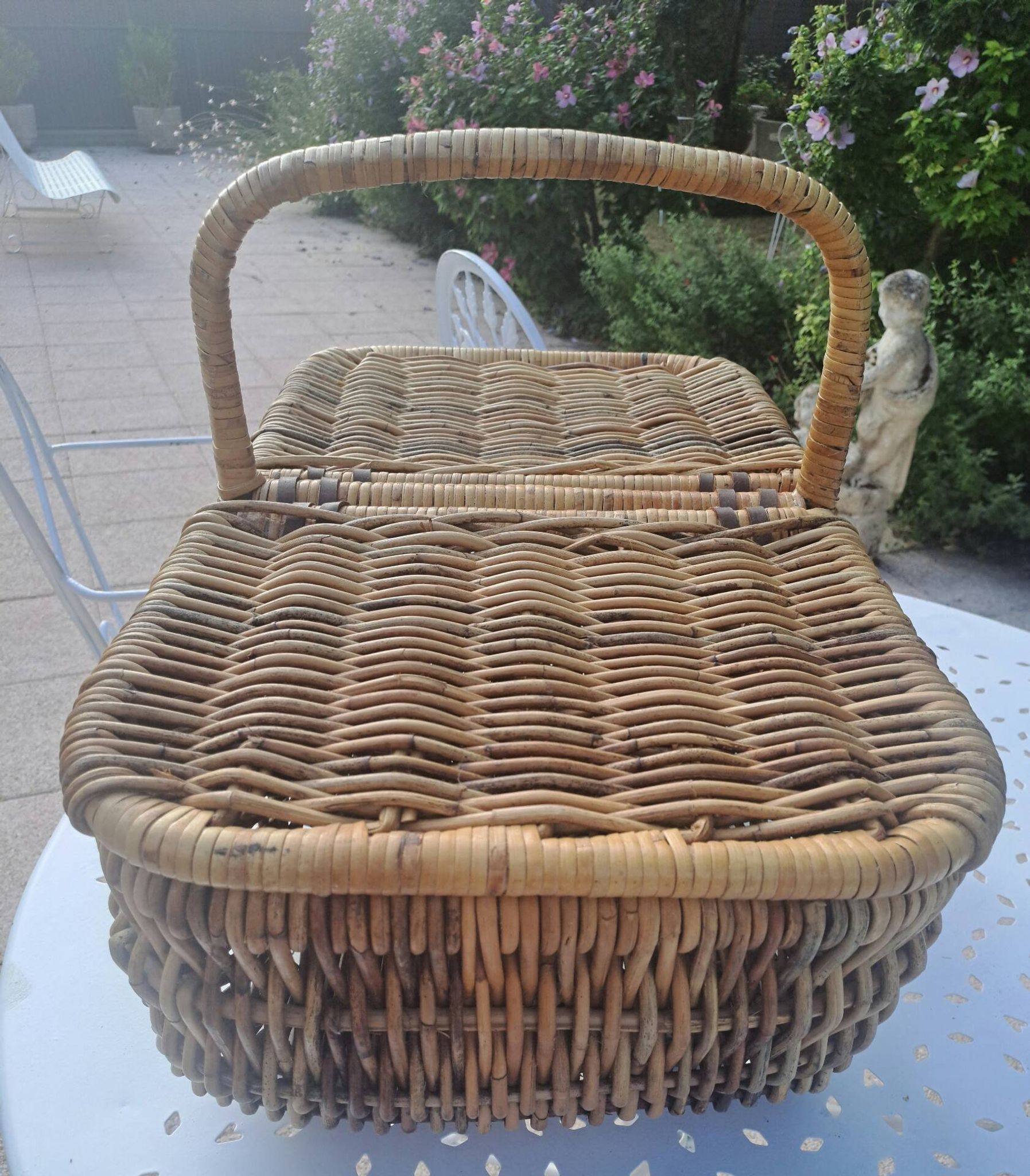 Panier à pique nique en osier